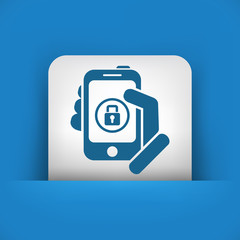 Obraz premium Smartphone password