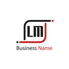 Initial Letter LM Logo Template Design