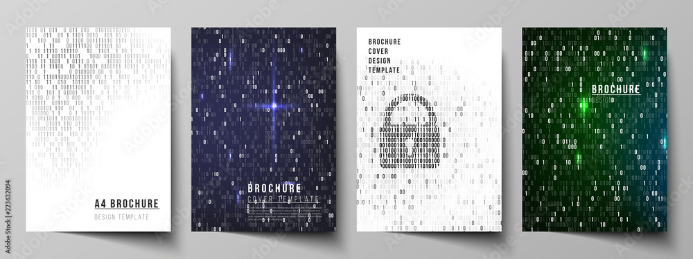 Poster vector layout of a4 format cover mockups design templates for brochure, magazine, flyer, booklet, re