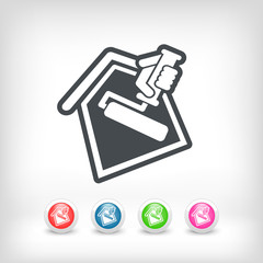 Painter roll symbol © Myvector