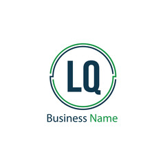 Initial Letter LQ Logo Template Design