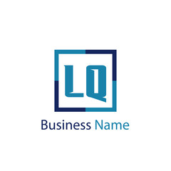 Initial Letter LQ Logo Template Design