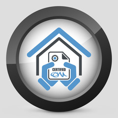 Certified building icon