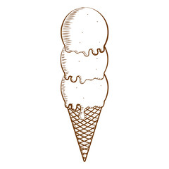 ice cream outline