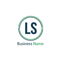 Initial Letter LS Logo Template Design