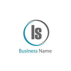 Initial Letter LS Logo Template Design