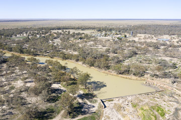 The  Barwon river near the New South Wales outback town of  brewarrina.
