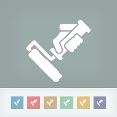Painter roll icon © Myvector