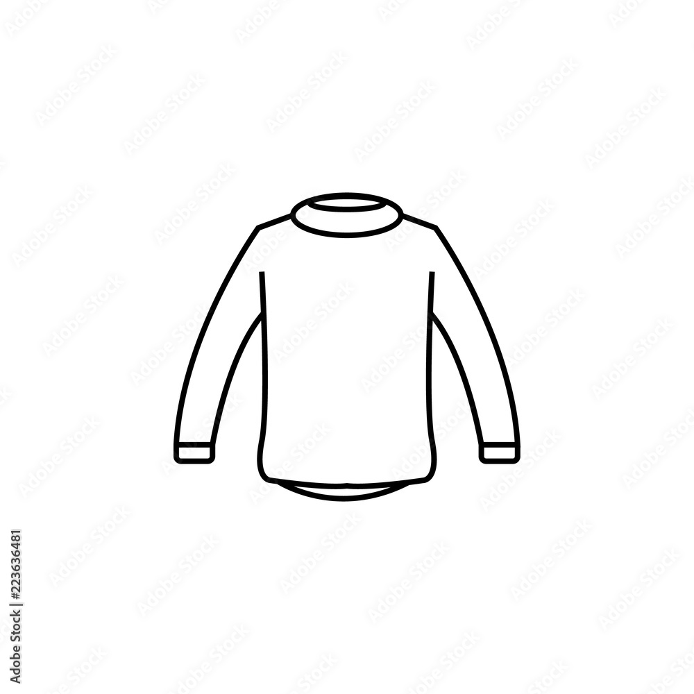 Poster sweater clothes man icon. element of clothes icon for mobile concept and web apps. thin line sweater
