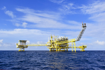 Oil and gas offshore platform.2018