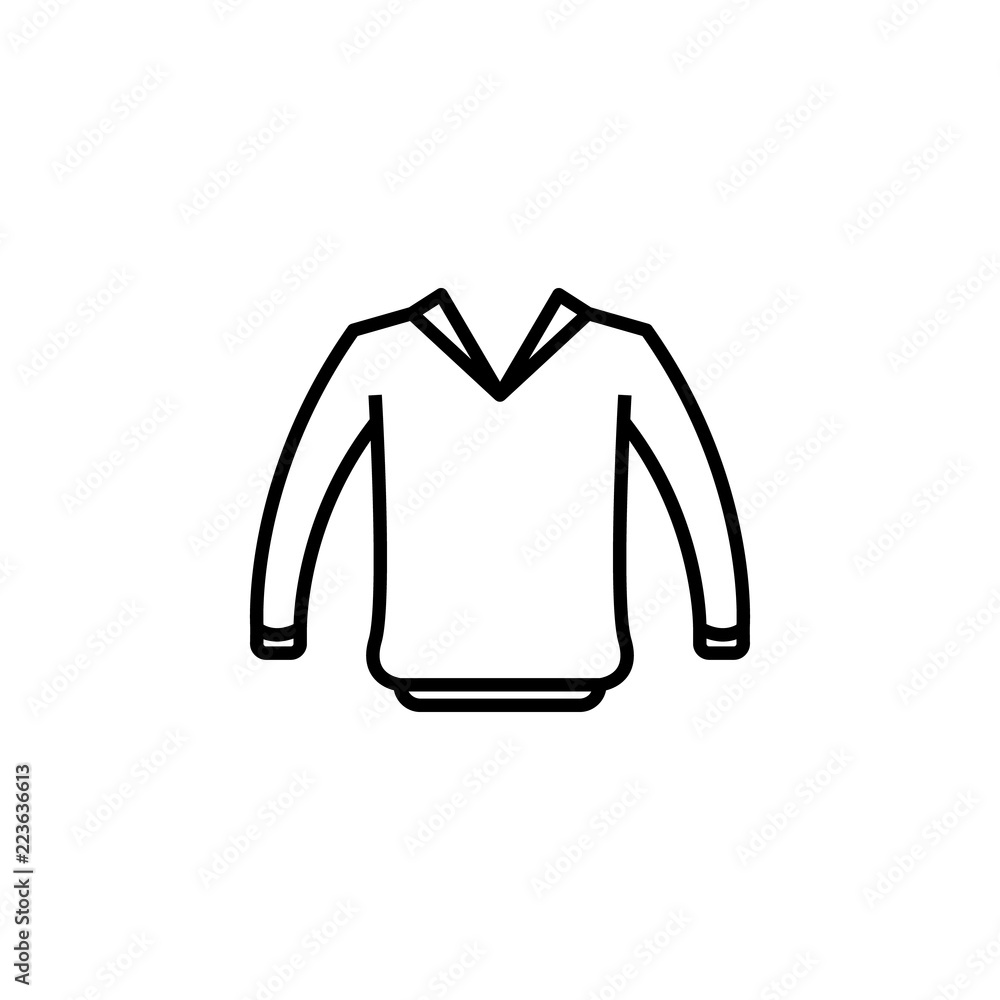 Poster sweater clothes man icon. element of clothes icon for mobile concept and web apps. thin line sweater