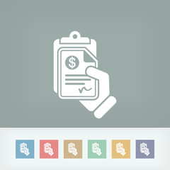 Money document icon