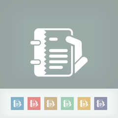 Obraz premium Notes icon