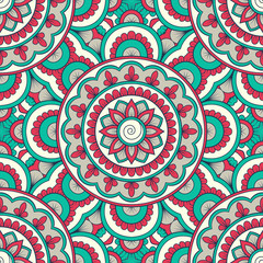 Hand drawn ornamental seamless pattern