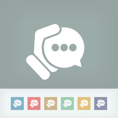 Obraz premium Chat icon