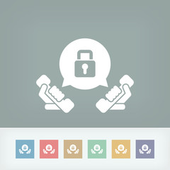 Phone conversation locked