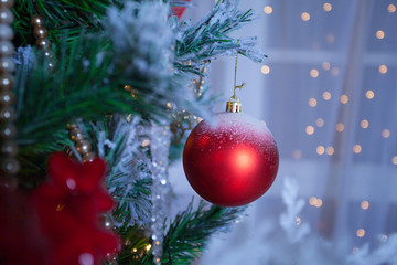 beautiful abstract christmas background withgarlands