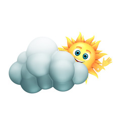 sol con nube