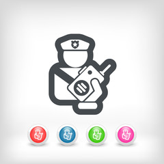 Policeman radio