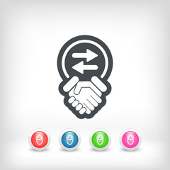 Exchange agreement icon