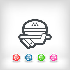Fast food menu icon