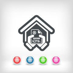 Certified building icon