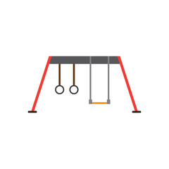 Isolated playground swing icon