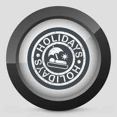 Holidays summer stamp grunge