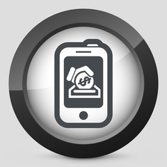 Smartphone money icon