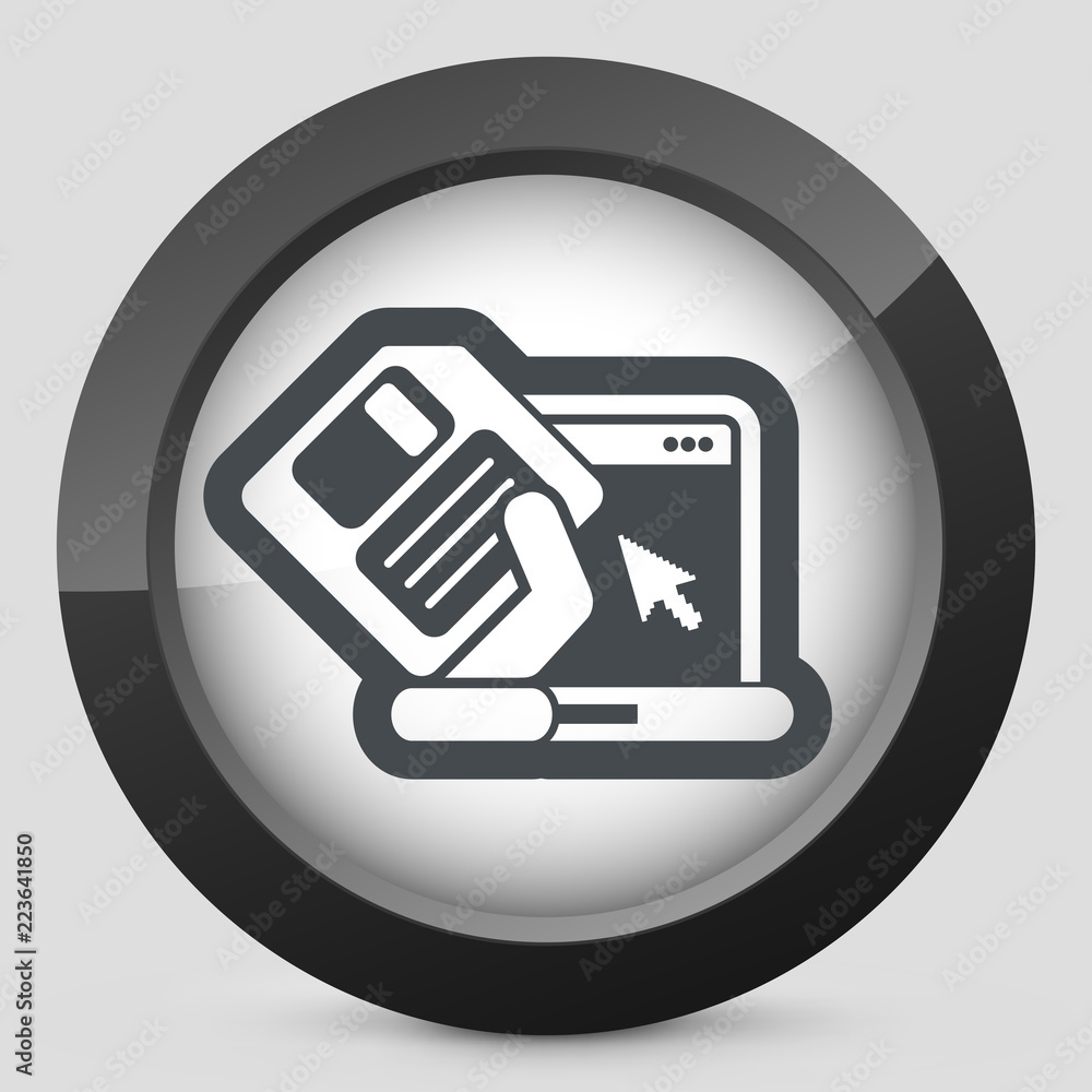 Poster saving data icon