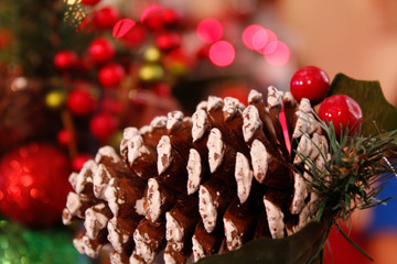 christmas pine cones