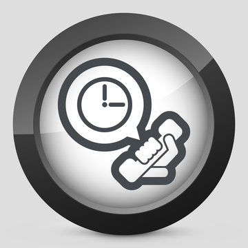 Clock phone icon