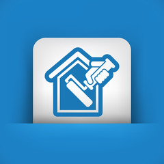 Painter roll icon © Myvector