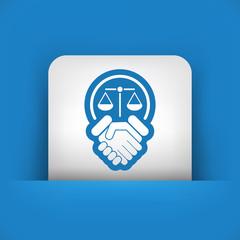 Legal agreement icon
