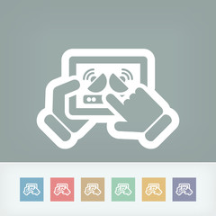 Antenna connection on tablet