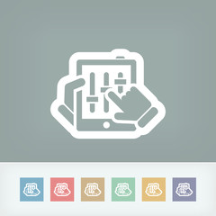 Touchscreen mixer icon