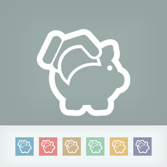 Business coin icon