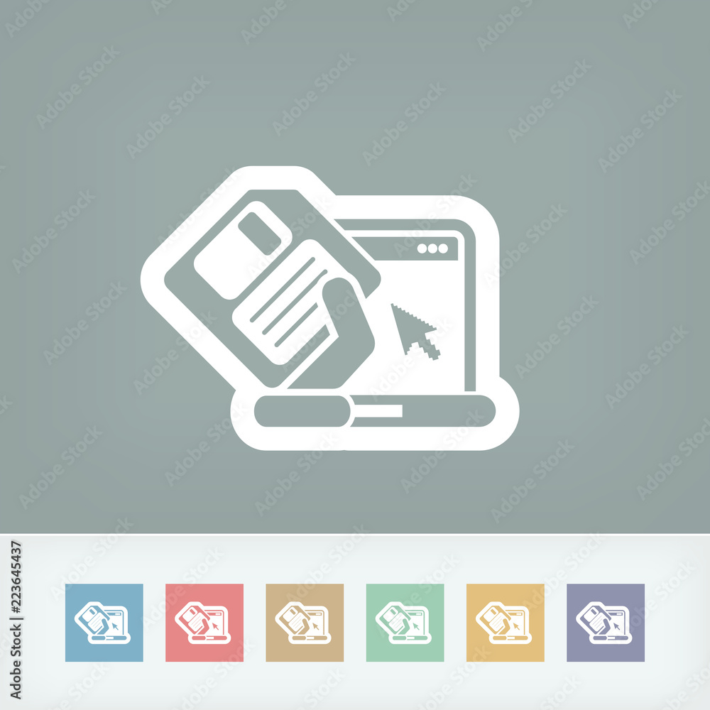 Poster saving data icon