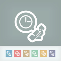 Clock phone icon