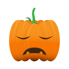 Isolated halloween pumpkin