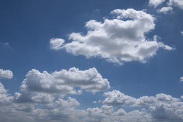 blue sky with white clouds