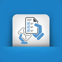 Mail with a questionnaire