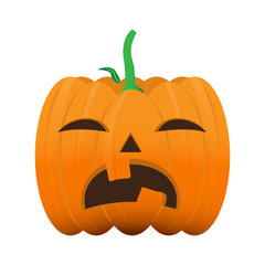 Isolated halloween pumpkin