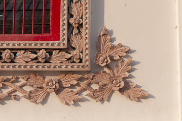 Details ornament of the temple window