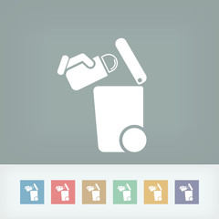 Separate waste collection icon