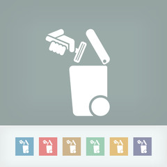 Separate waste collection icon