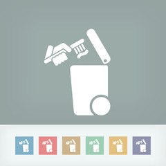 Separate waste collection icon