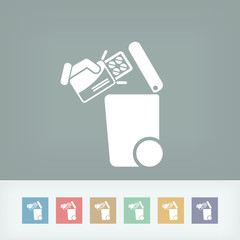 Separate waste collection icon