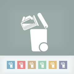 Separate waste collection icon