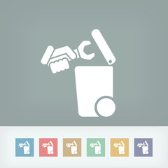 Separate waste collection icon